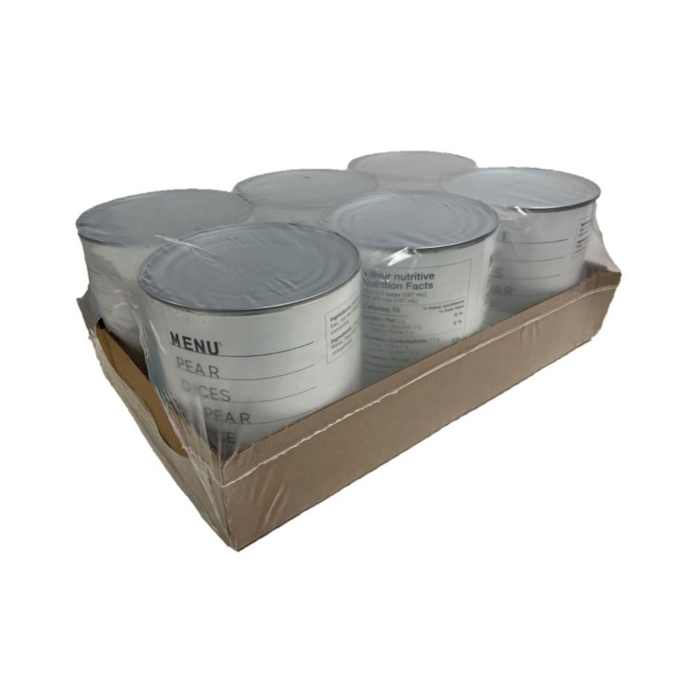 Menu Pear Dices In Light Syrup, 2.84 L -- 6 Per Case