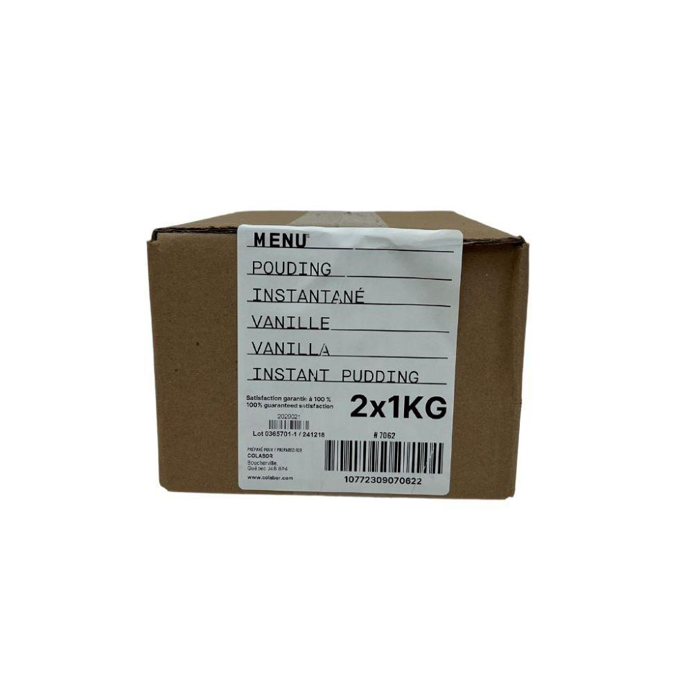 Menu Pouding Instantané À La Vanille, 1 Kg -- 2 Par Boîte