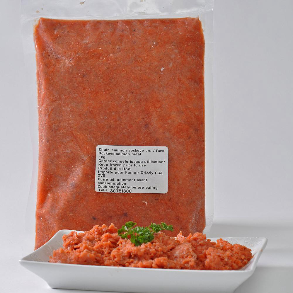 Fumoir Grizzly Natural Sliced Salmon, 1 Kg -- 15 Per Case
