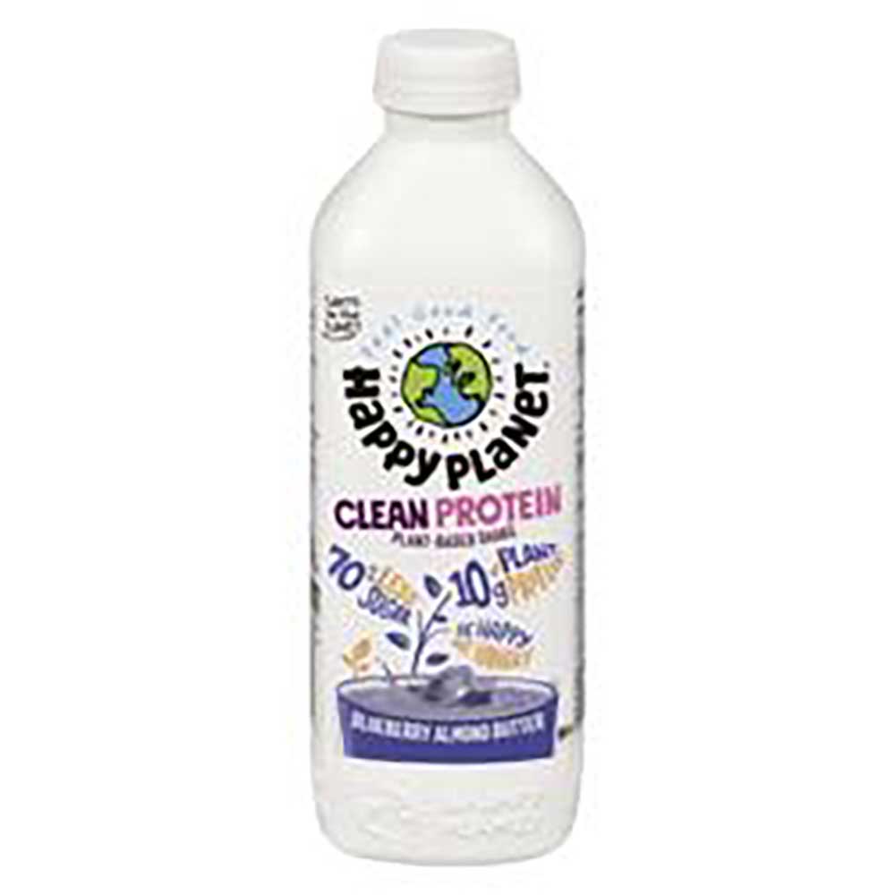 Happy Planet Boisson Protéinée Saine Aux Bleuets Et Au Beurre D'amandes, 900 Ml -- 6 Par Boîte