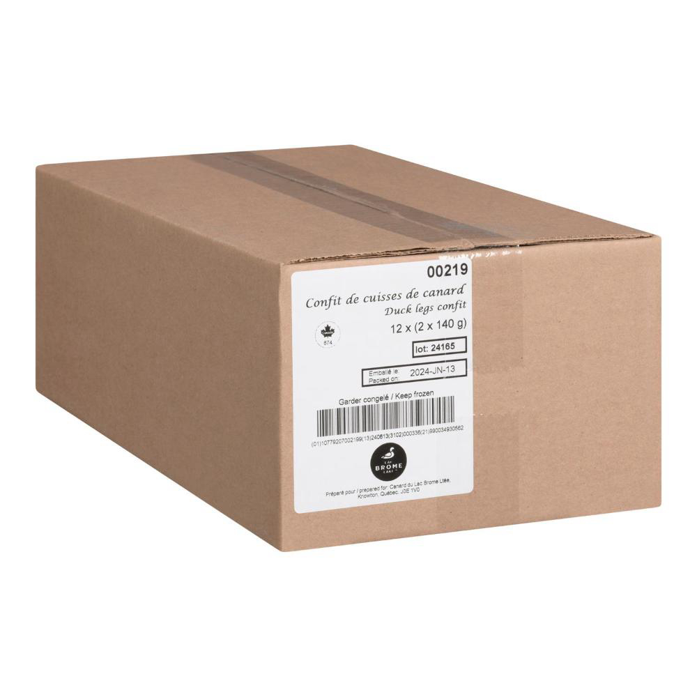 Canard L. Brome Duck Legs Confit, 140 G -- 24 Per Case