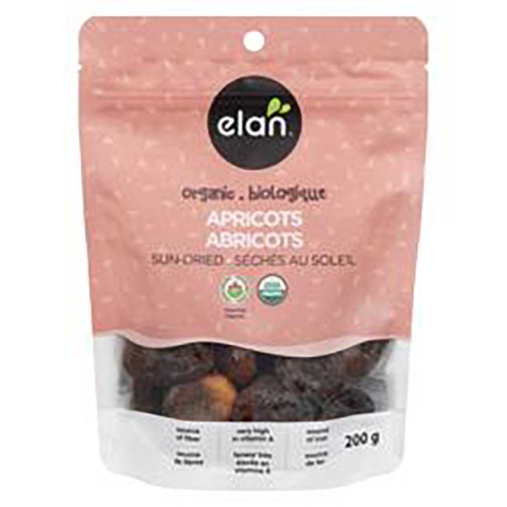 Elan Organic Sun-dried Apricots, 200 G -- 8 Per Case