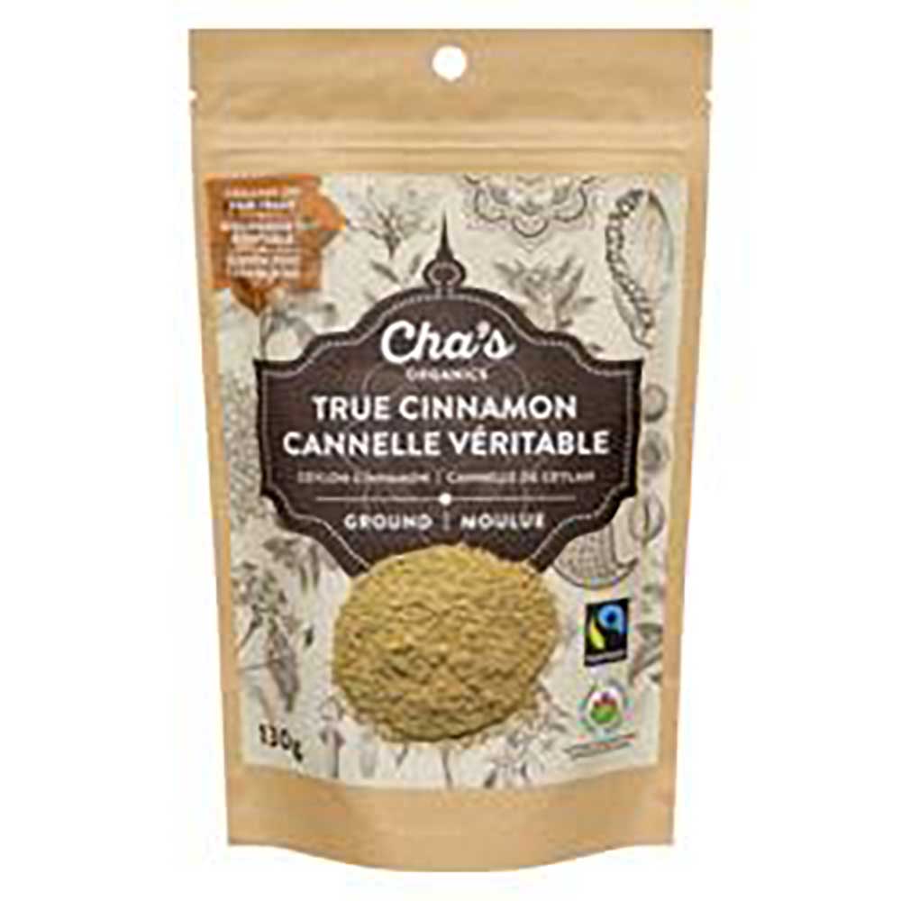 Cha's Organics Cannelle Vraie Moulue, 130 G -- 6 Par Boîte