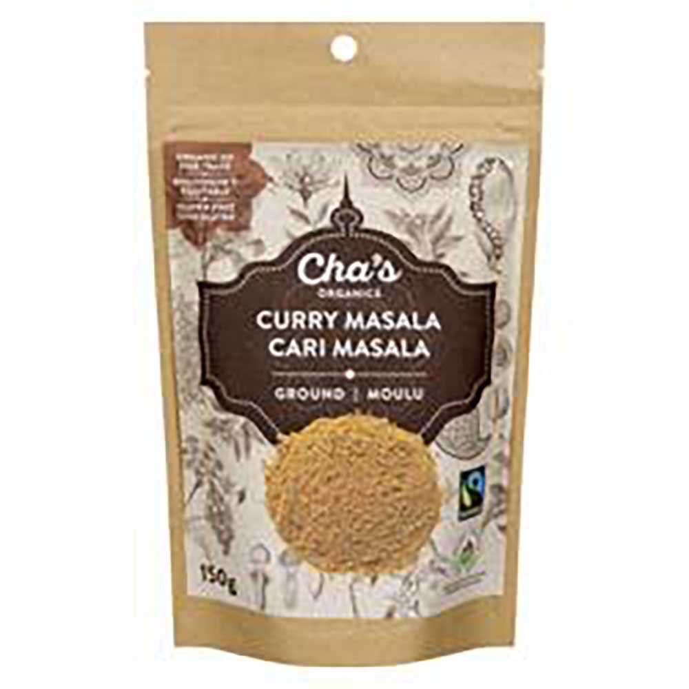 Cha's Organics Poudre De Curry Masala, 150 G -- 6 Par Boîte