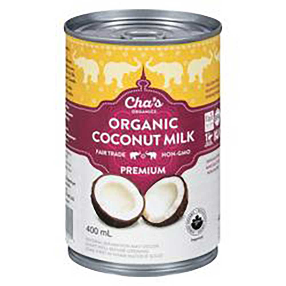 Cha's Organics Premium Coconut Milk, 400 Ml -- 12 Per Case