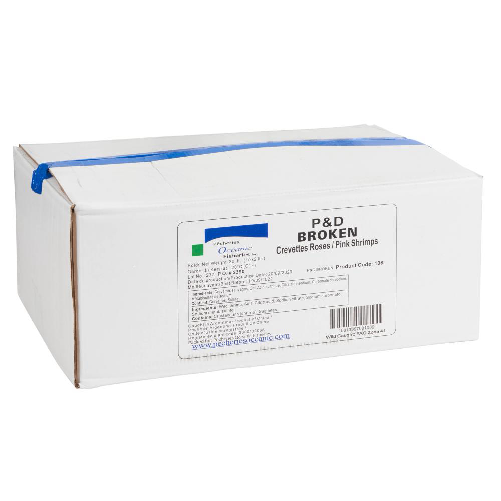 Oceanic Argentina Raw Iqf Broken Shrimp, 908 G -- 10 Per Case