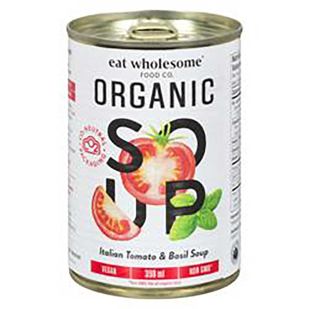 Eat Wholesome Organic Italian Tomato And Basil Soup, 398 Ml -- 12 Per Case
