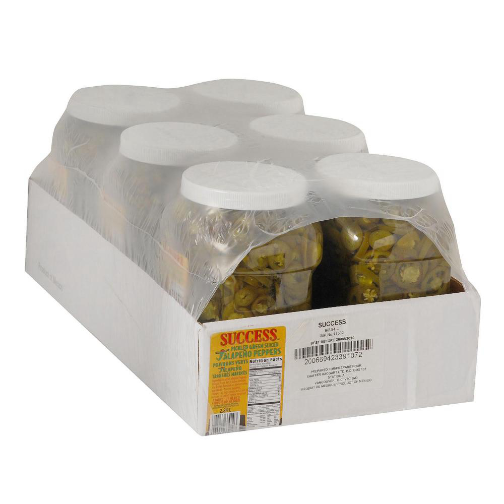 Success Pickled Sliced Jalapeno Pepper, 2.84 L -- 6 Per Case