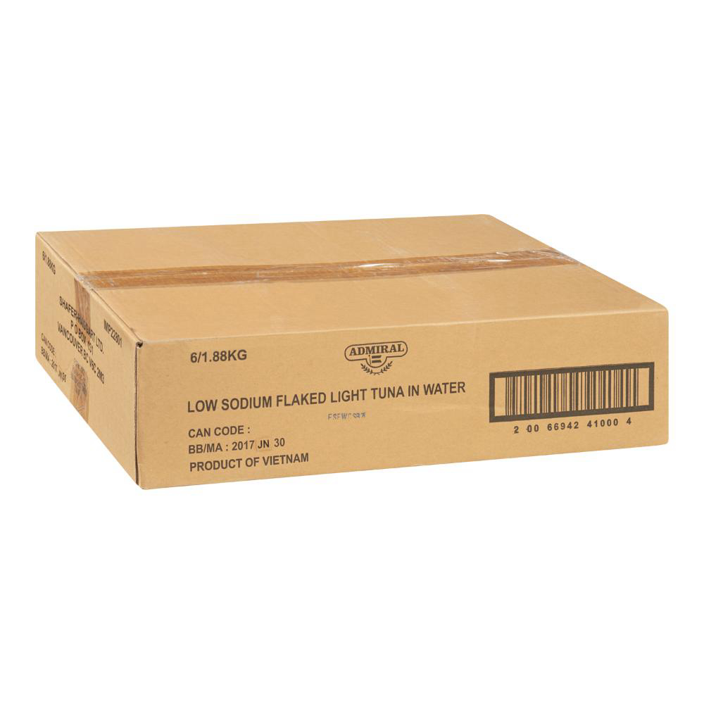 Admiral Low Sodium Flaked Light Tuna In Water, 1.88 Kg -- 6 Per Case