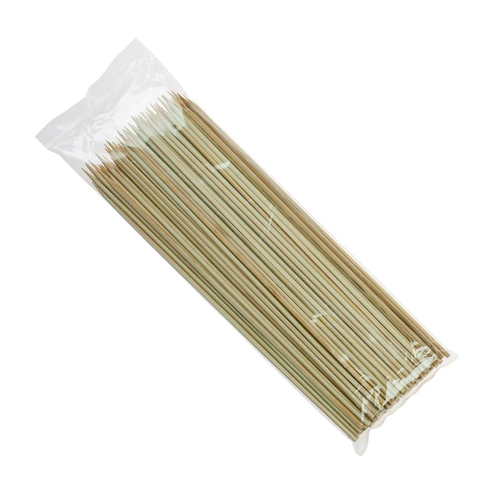 Touch 8 In Natural Bamboo Skewer Stick, 100 Count -- 100 Per Case