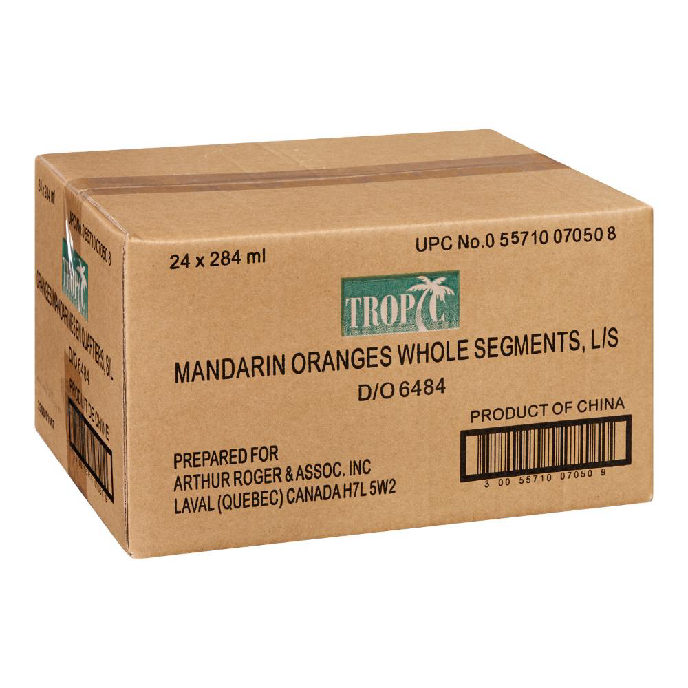 Tropic Mandarin Section In Light Syrup, 284 Ml -- 24 Per Case