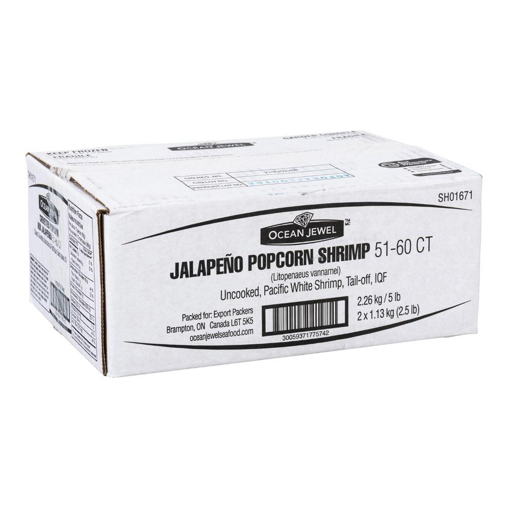 Ocean Jewel 51-60 Jalapeno Popcorn Shrimp, 1.13 Kg -- 6 Per Case