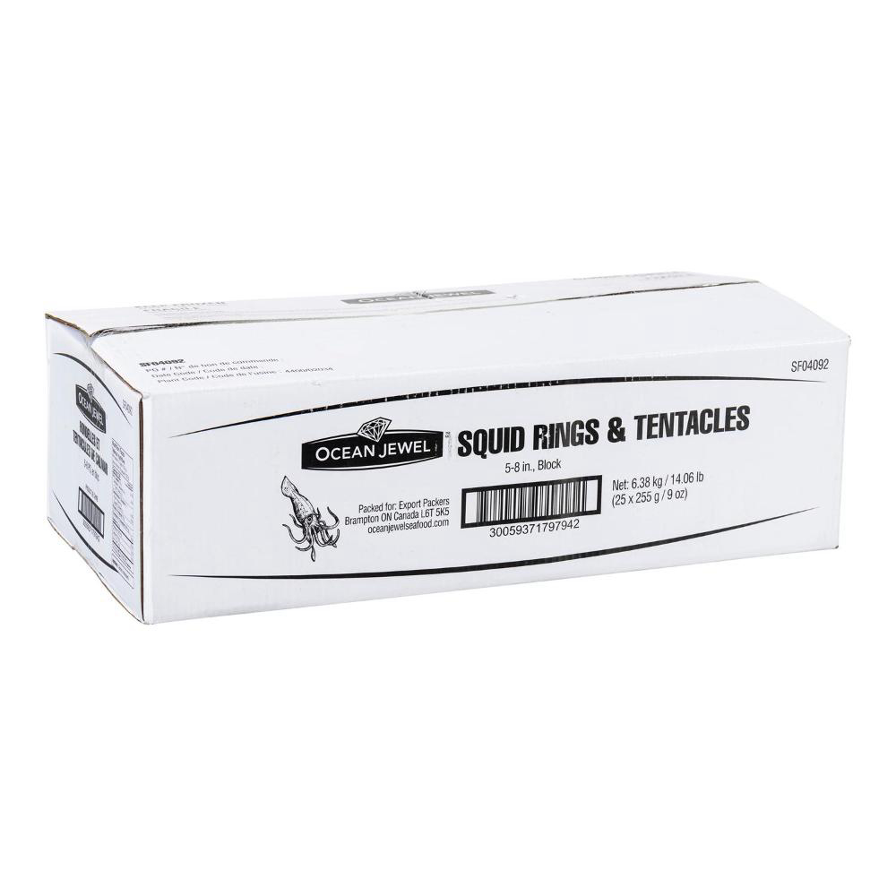 Ocean Jewel 5-8 In Squid Tube And Tentacle, 1.13 Kg -- 25 Per Case
