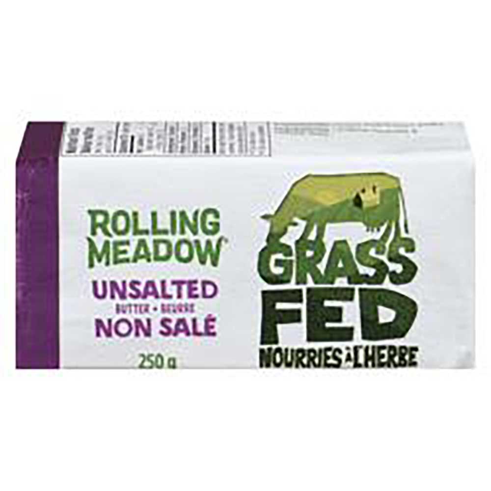 Rolling Meadow Grass Fed Unsalted Butter, 250 G -- 25 Per Case