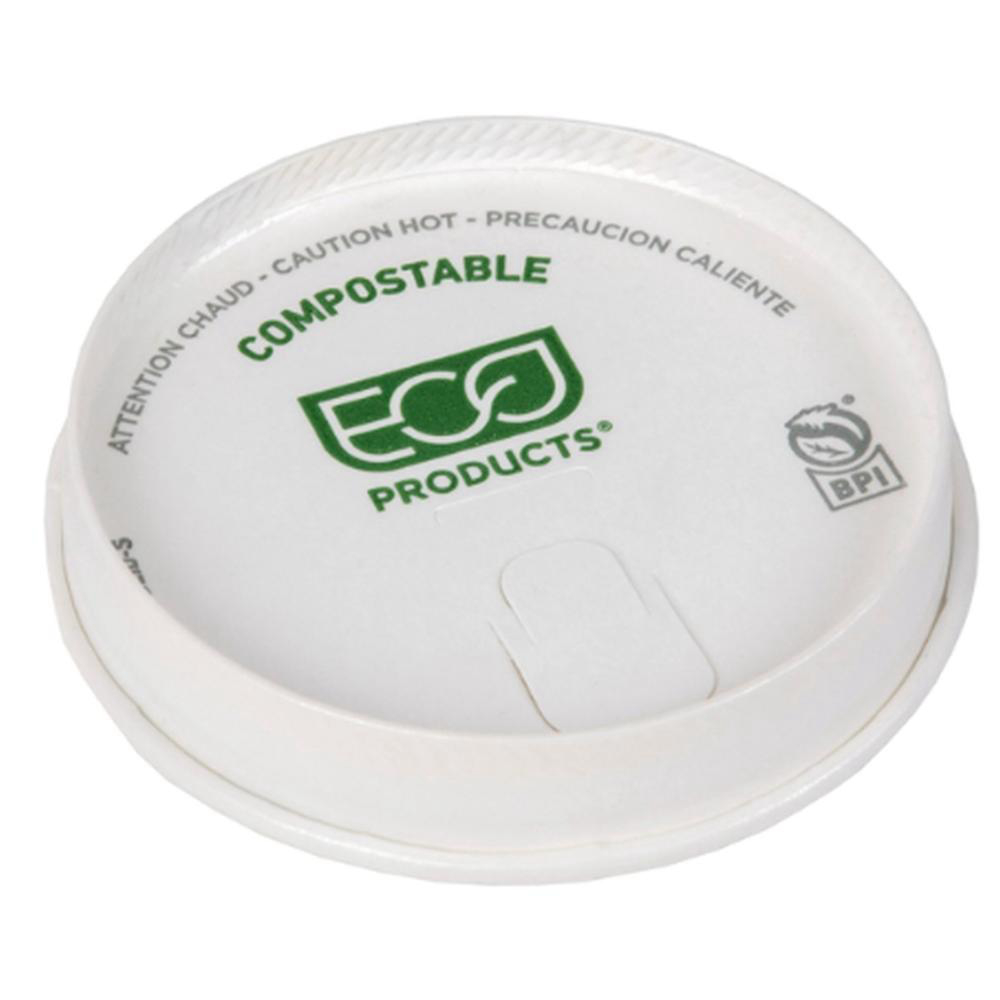Eco Products Paper Lid For 8 Oz Hot Cup, 50 Count -- 20 Per Case
