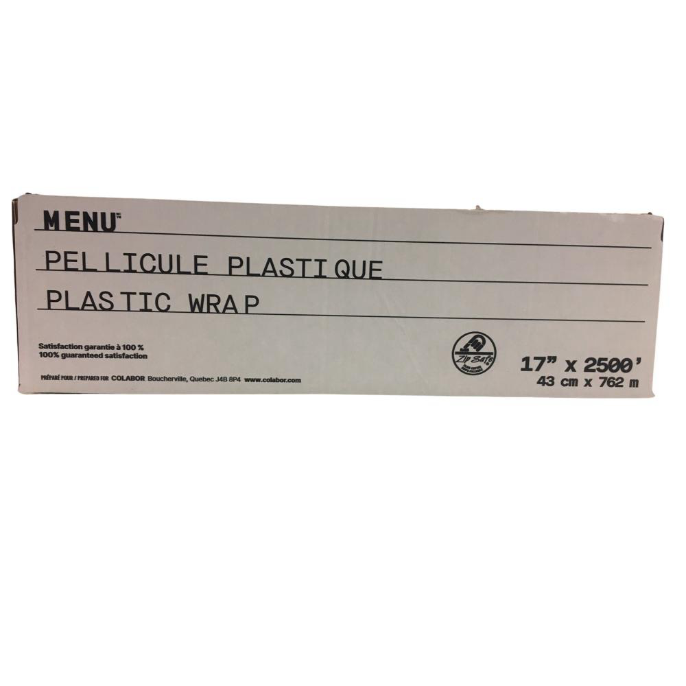 Menu Plastic Wrap, 17 In X 2500 Ft