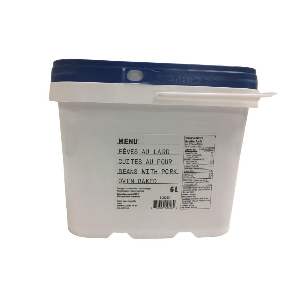 Menu Oven Baked Beans With Pork, 6 L