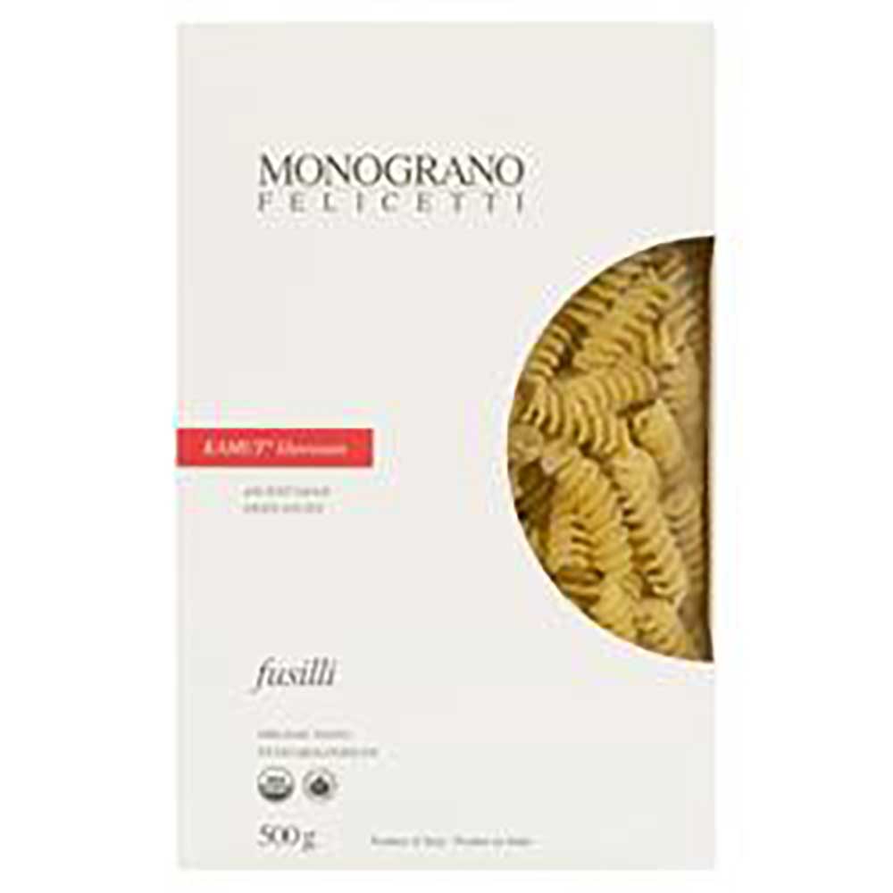 Monograno Felicetti Organic Kamut Fusilli, 500 G -- 12 Per Case