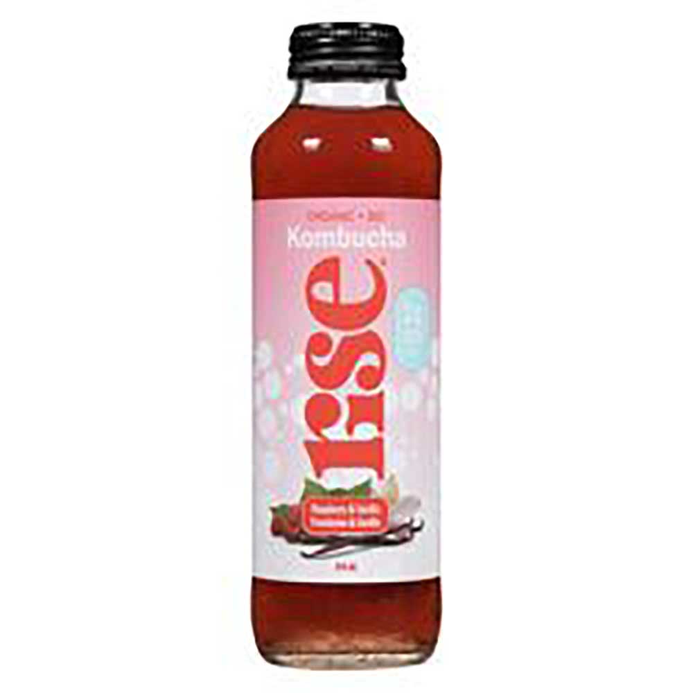Rise Kombucha À La Framboise Et À La Vanille, 414 Ml -- 12 Par Boîte