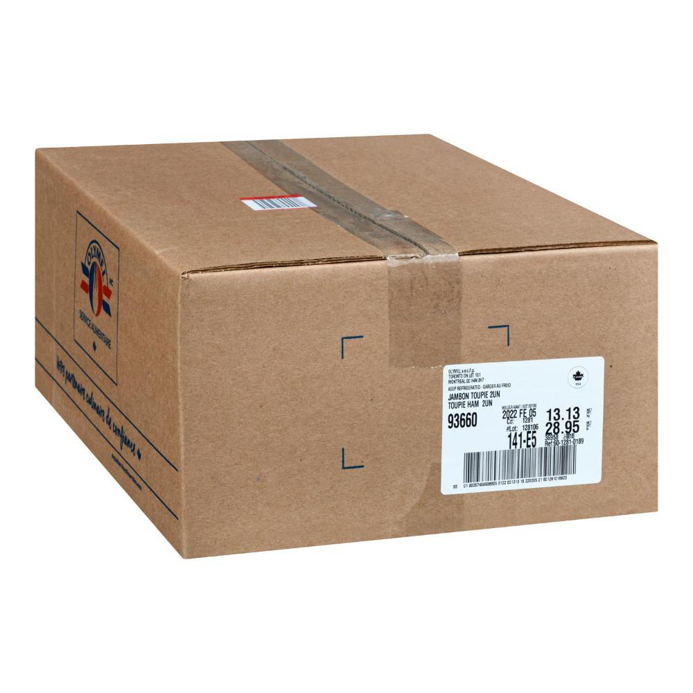 Olymel Basic Toupie Style Breakfast Boneless Smoked Ham, 6.5 Kg -- 6 Per Case